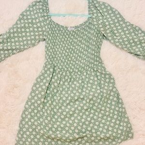 Long sleeve summer mini dress